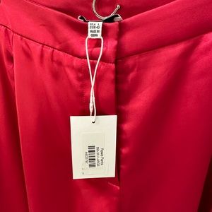 Satin Pink Pants Suit